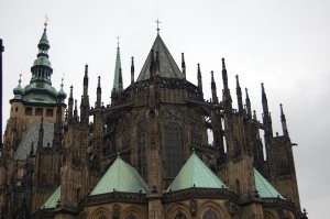 St. Vitus Cathedral, flying buttresses galore