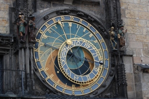 the statues of the clock