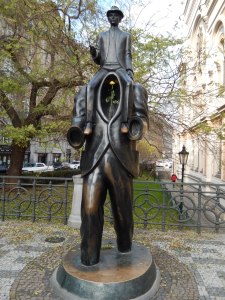 Franz Kafka sculpture