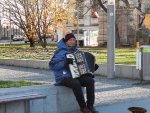 this fellow was playing beautifully in the square