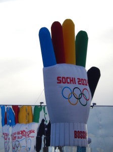 the Sochi 2014 glove