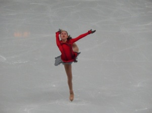 a perfect skate, that she couldn't duplicate in her own competition