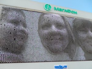 faces in 3D pointillism