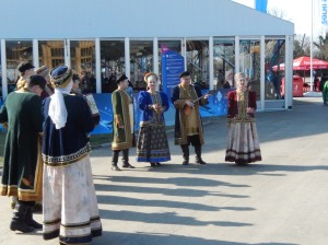 traditional costumed dancers