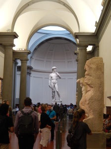 first view of David as we entered the gallery